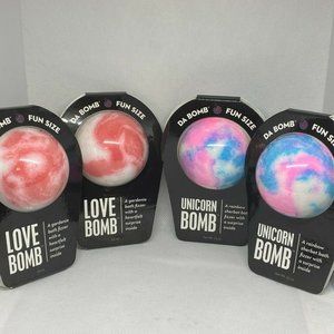 4 Da Bomb Bath Fizzers Love Bomb Unicorn Bomb